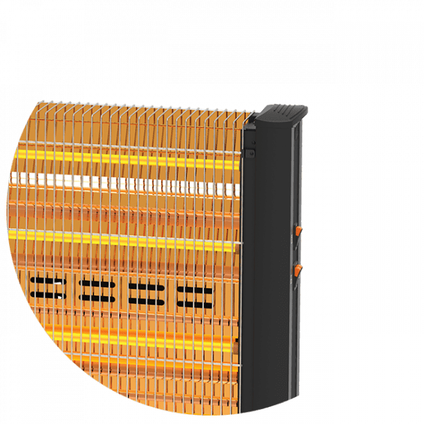 Dysis Power 2800W Quartz Kachel elektrisch